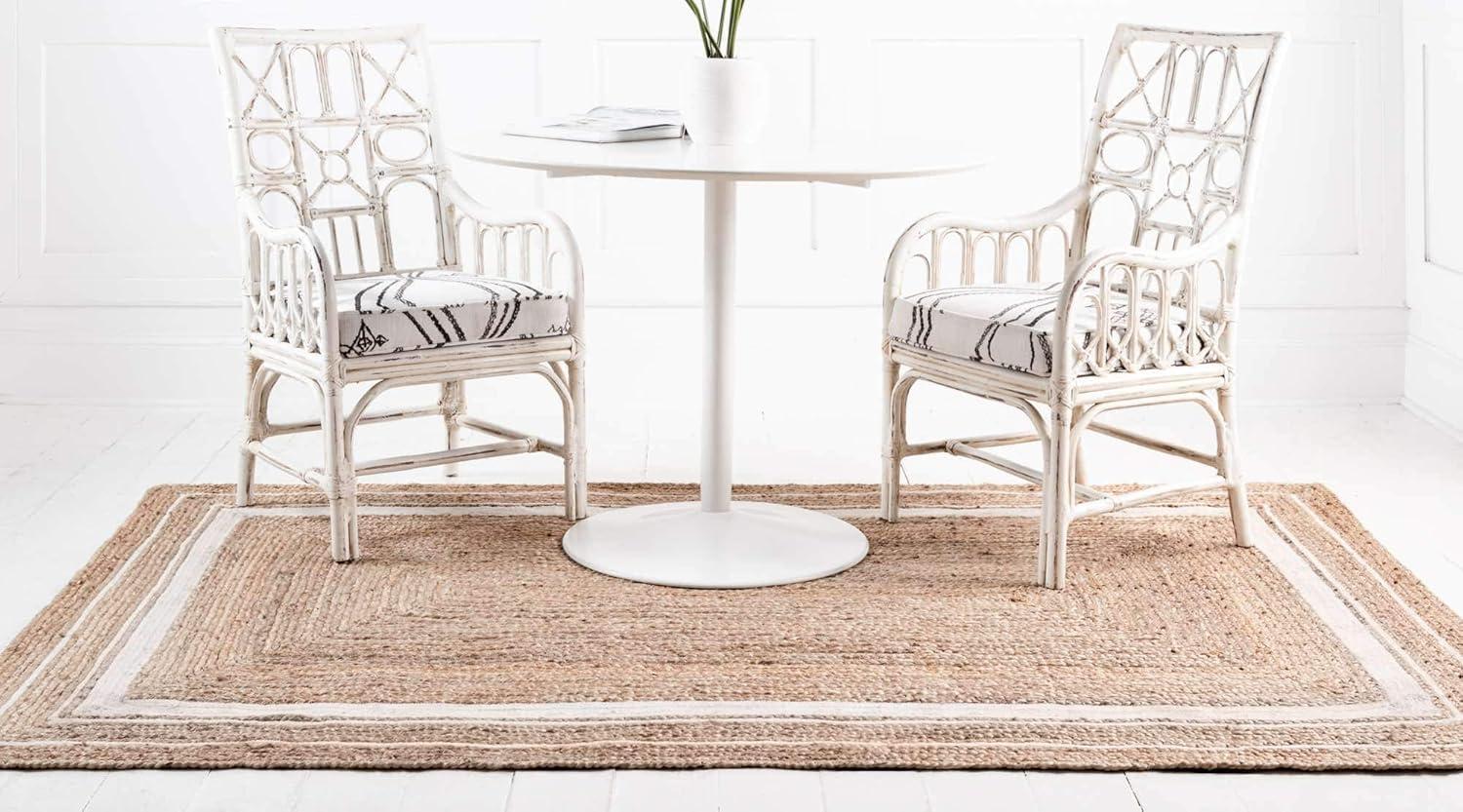 Unique Loom 5' 1 x 8' 0 Gujarat Braided Jute Rectangle Area Rug