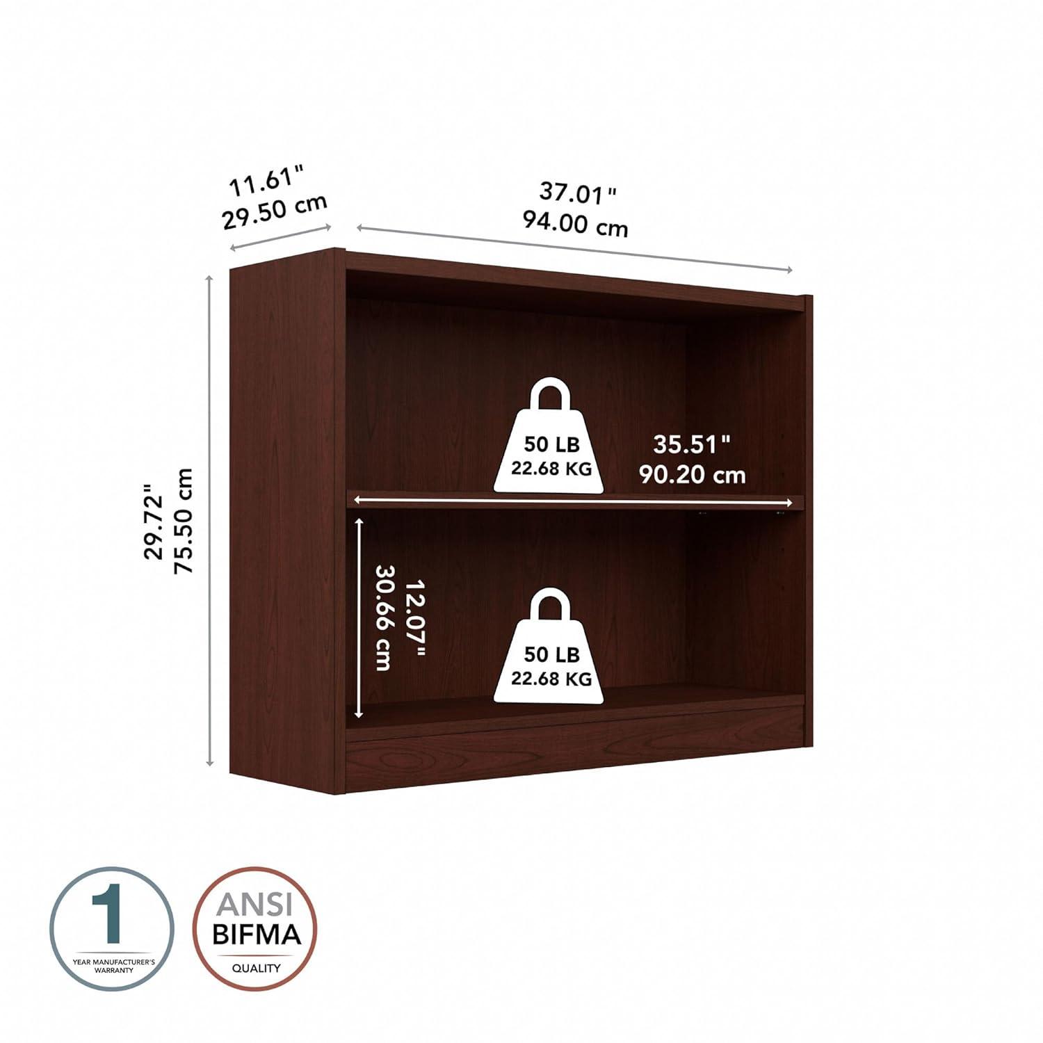 Bush Furniture Universal 2 Shelf Bookcase