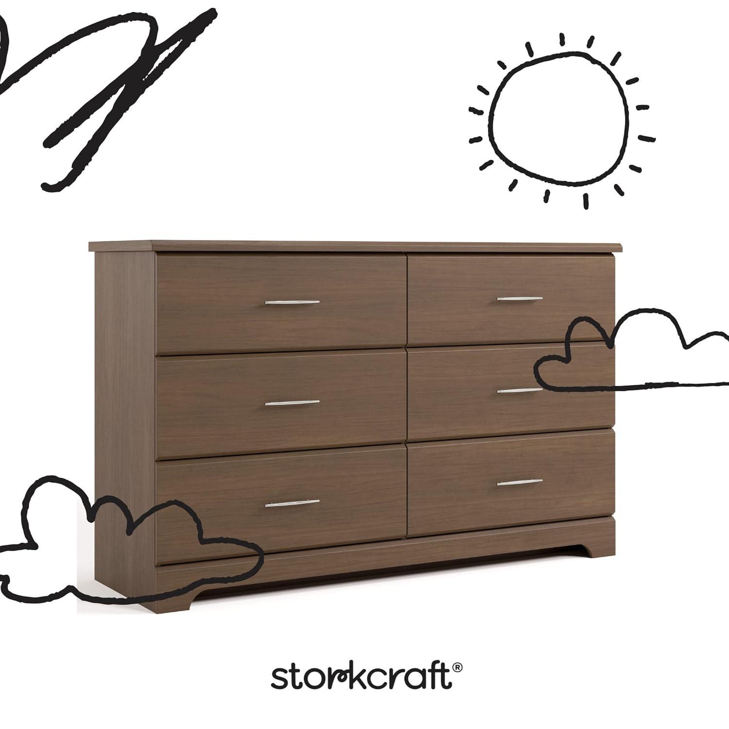 Brookside 6 Drawer Double Dresser