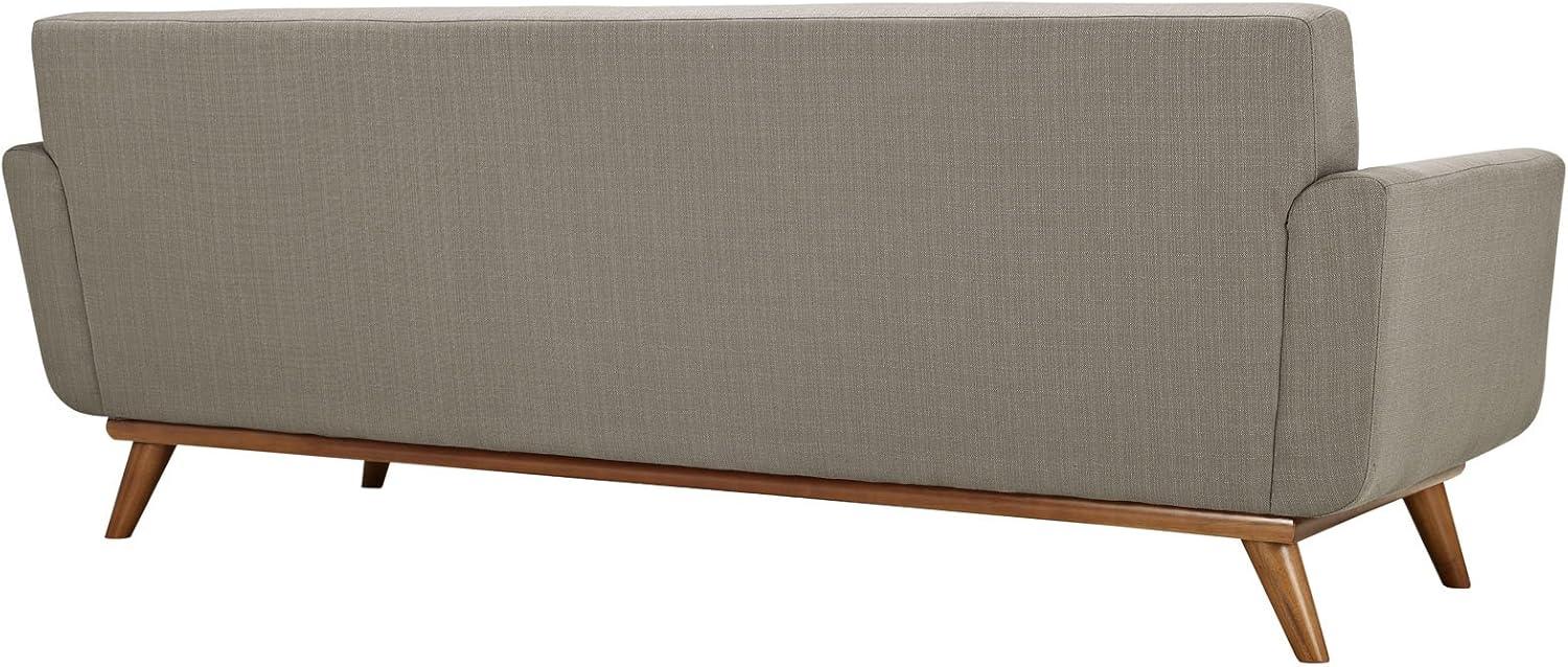Modway Engage Modern Upholstered Fabric Sofa in Granite Gray