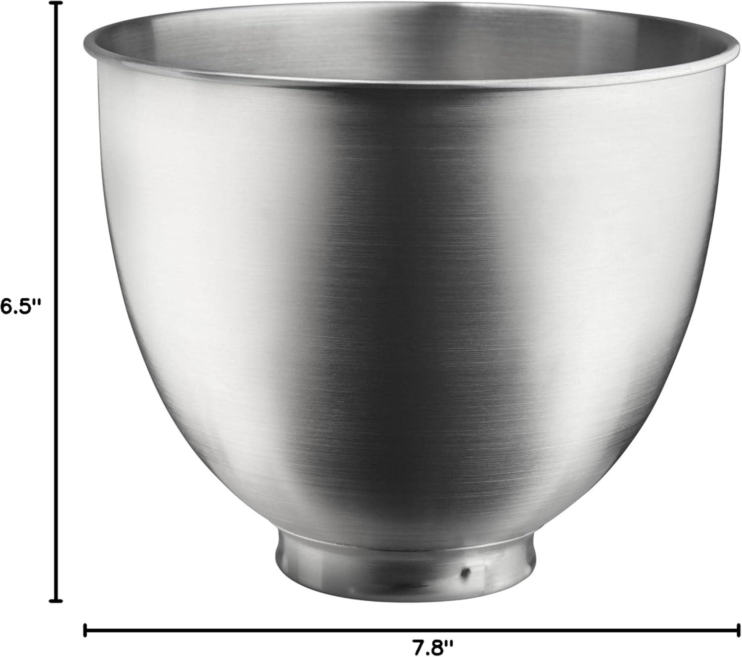 KitchenAid 3.5 Quart Brushed Stainless Steel Bowl, KSM35SSB