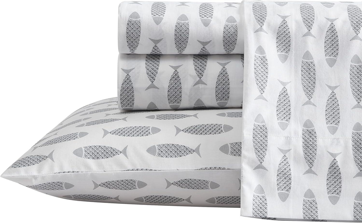 Nautica Nautica Printed Cotton Percale Sheet Sets