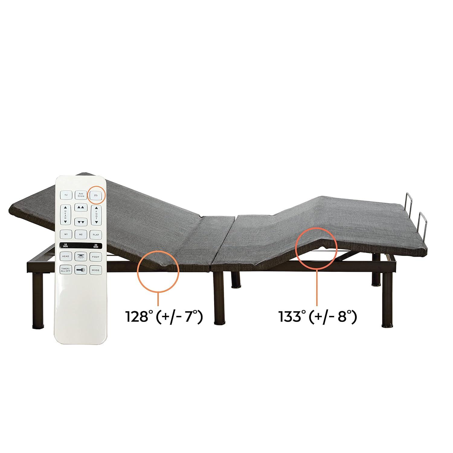 Boyd Sleep Massaging Adjustable Bed with Wireless Remote