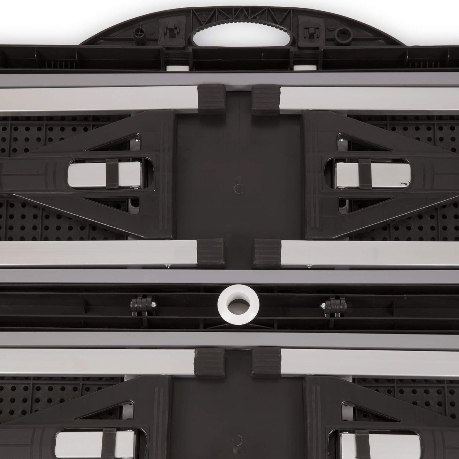 Oniva Rectangle Portable Dining Table with Seats - Black