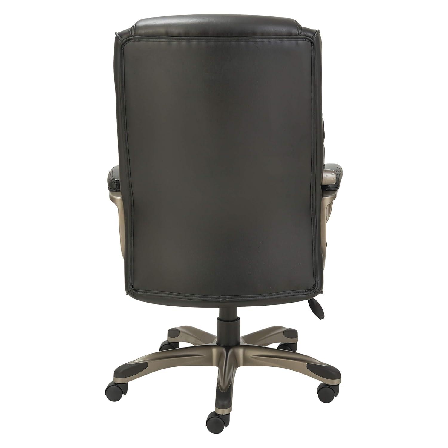 Alera Office Desk Chair, High-Back, Black/Graphite