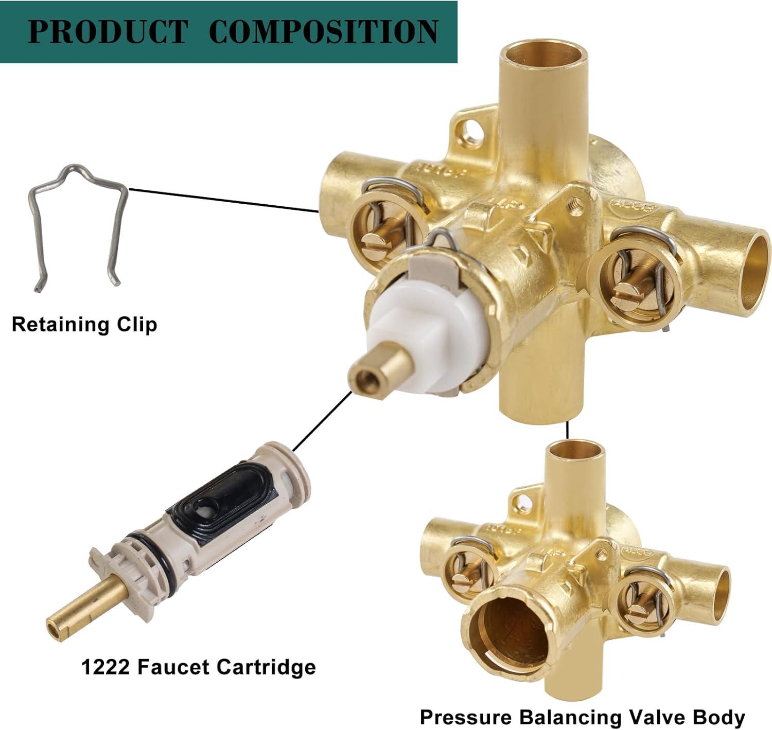 M-Pact Posi-Temp IPS Connection Pressure Balancing Valve