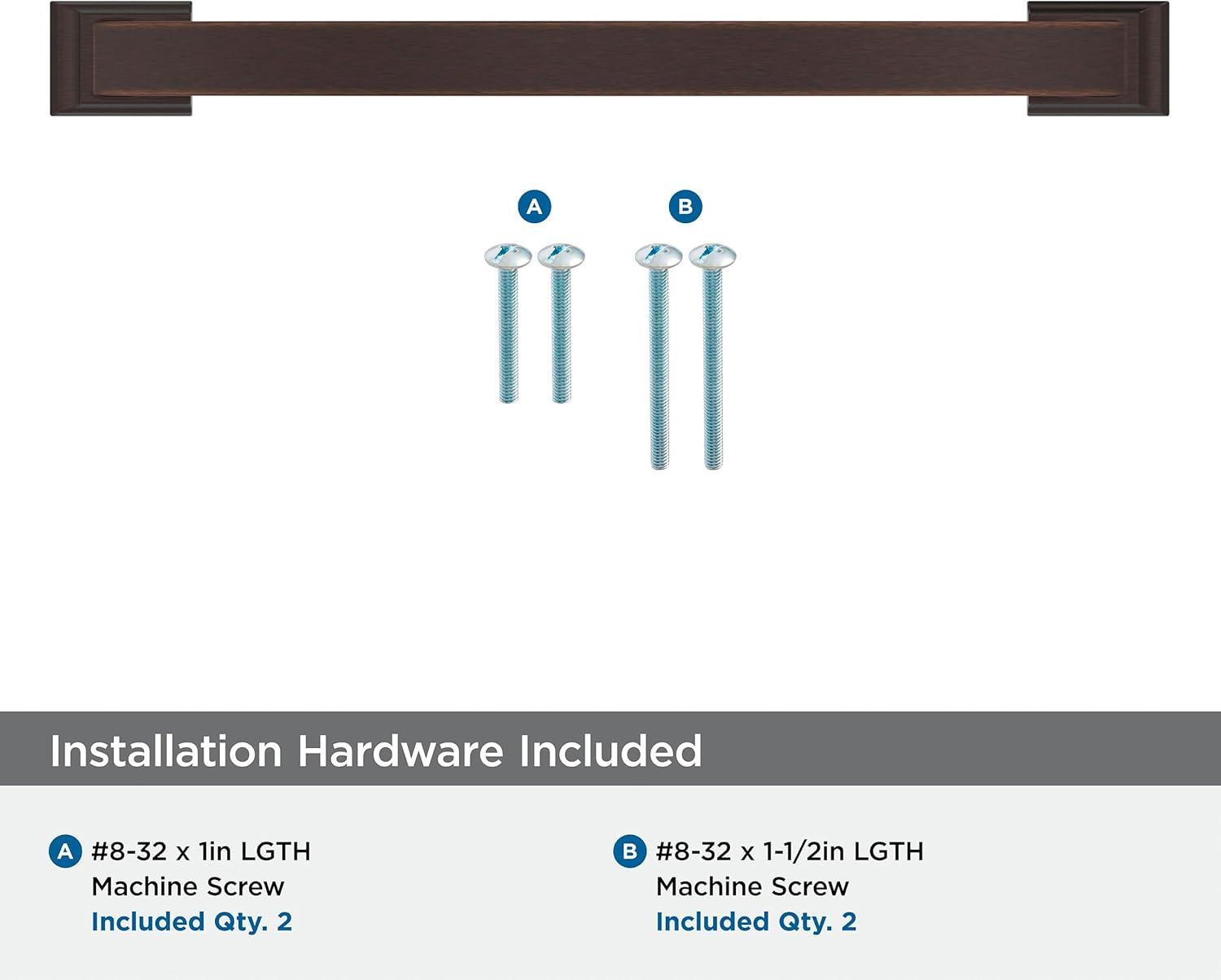 Amerock Candler 7-9/16 inch (192mm) Center-to-Center Oil-Rubbed Bronze Cabinet Pull