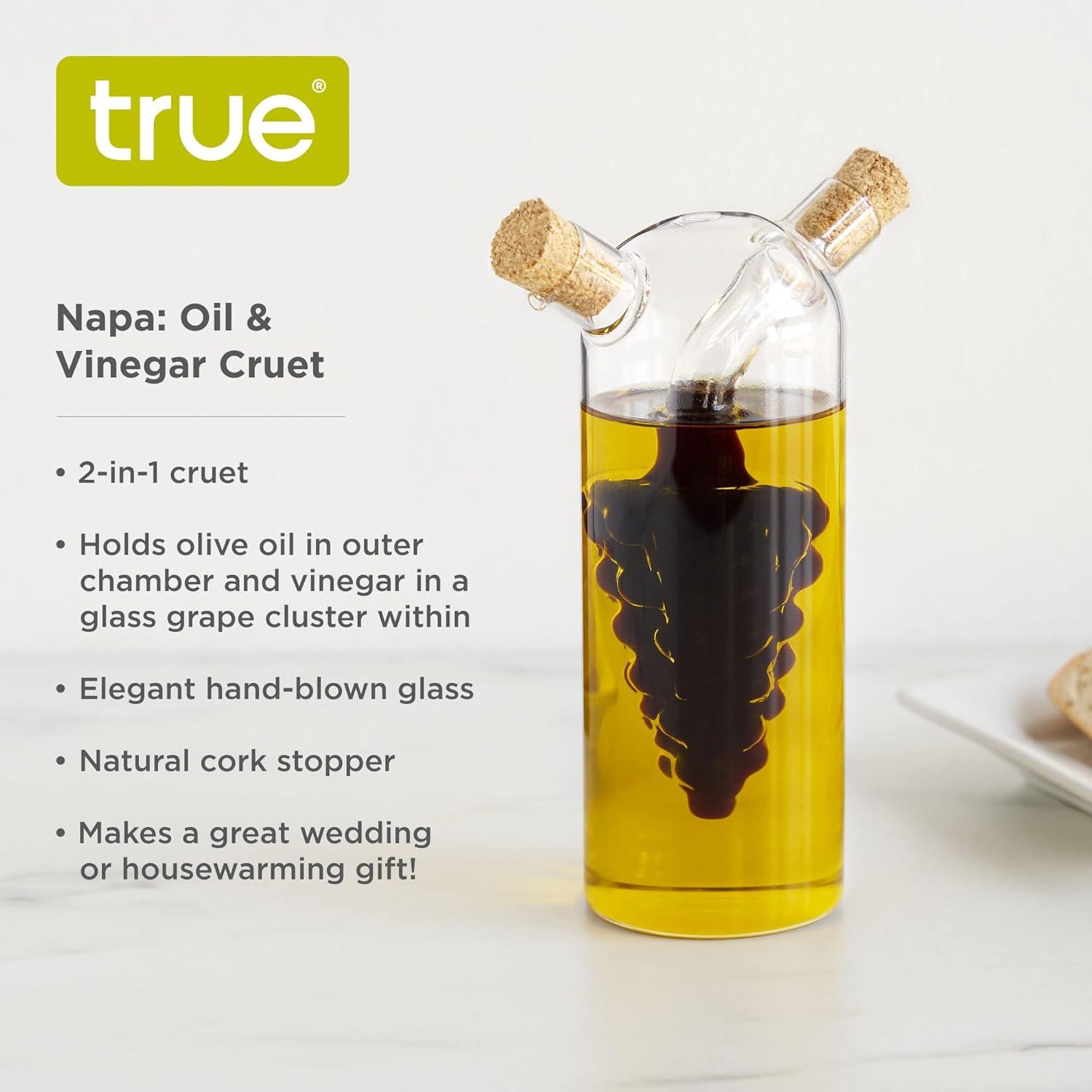 True Napa: Oil & Vinegar Cruet, Clear
