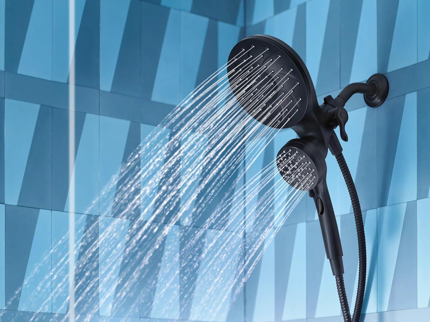 Moen Engage Tub and Shower Faucet with Magnetix Dual Shower Heads, Valve Included