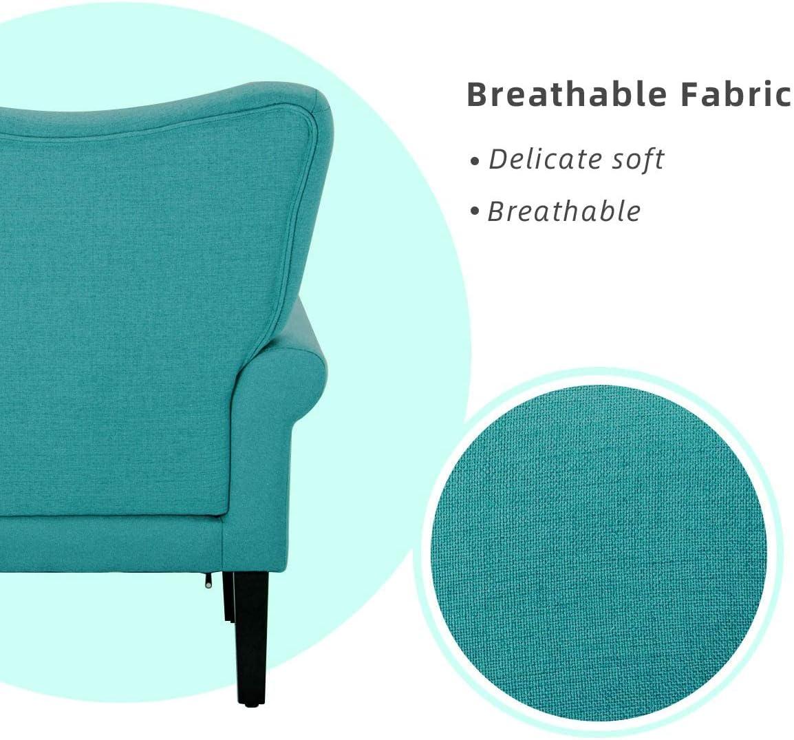 BELLEZE Accent Chair Armchair for Living Room - Allston (Mallard Teal)