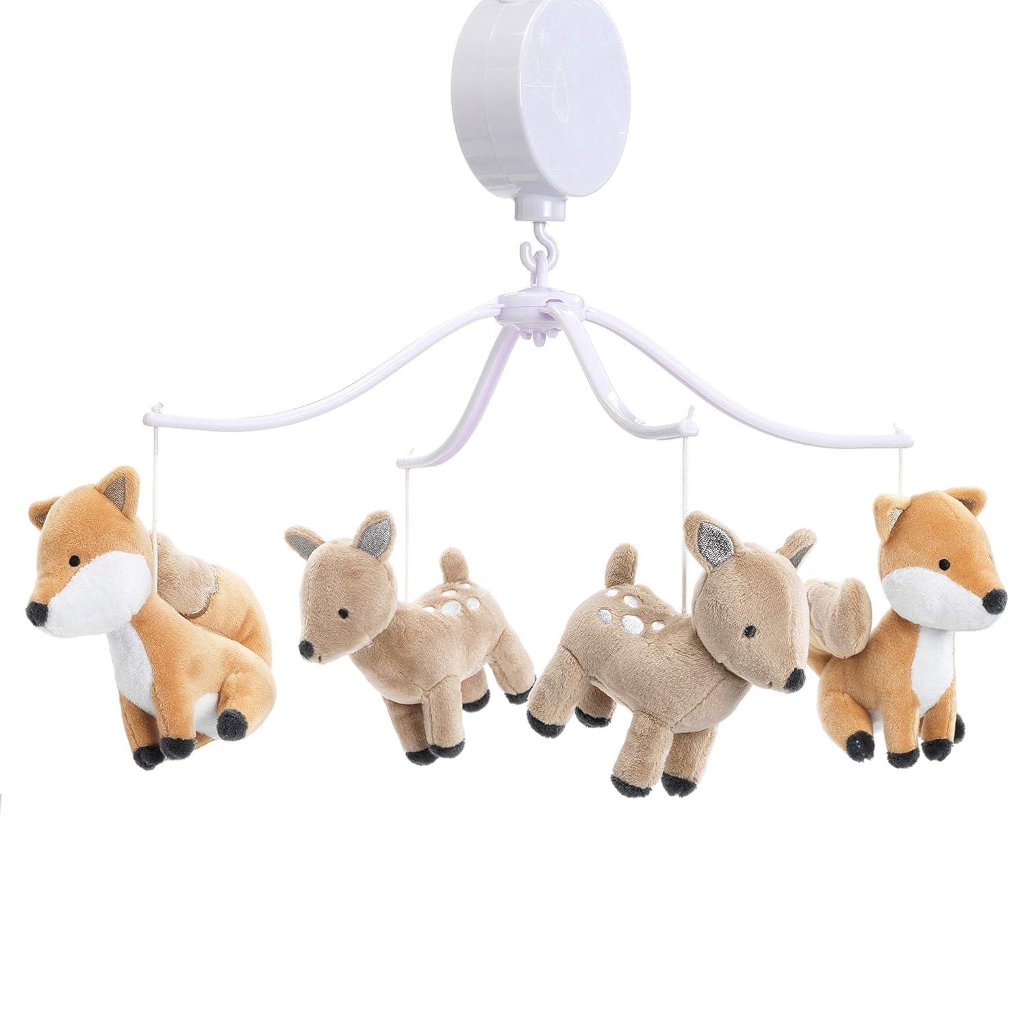 Bedtime Originals Deer Park Musical Baby Crib Mobile Soother Toy - Woodland