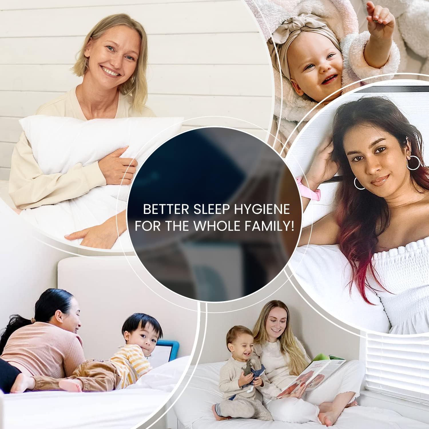 Everlasting Comfort Waterproof Pillow Protector Zippered Hypoallergenic Pillow Cover, Queen 4-Pack