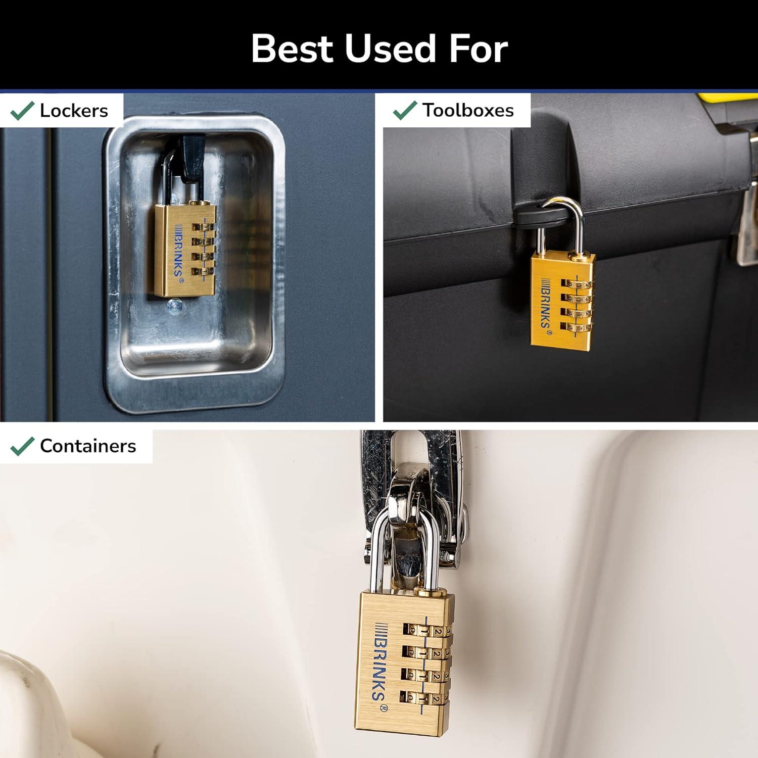 Brinks Home Security 171-30051: 30Mm Solid Brass, Resettable Combination