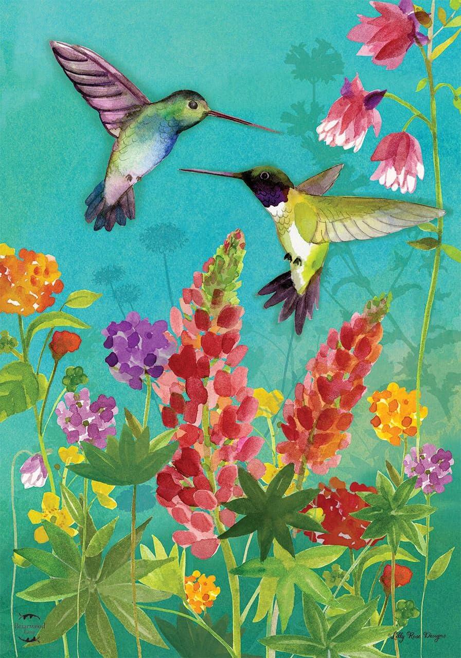Briarwood Lane Garden Flag 18x12.5 For Outdoor Hummingbird Greeting Spring Garden Flag Flag For Spring Garden Flag Flags For Outside
