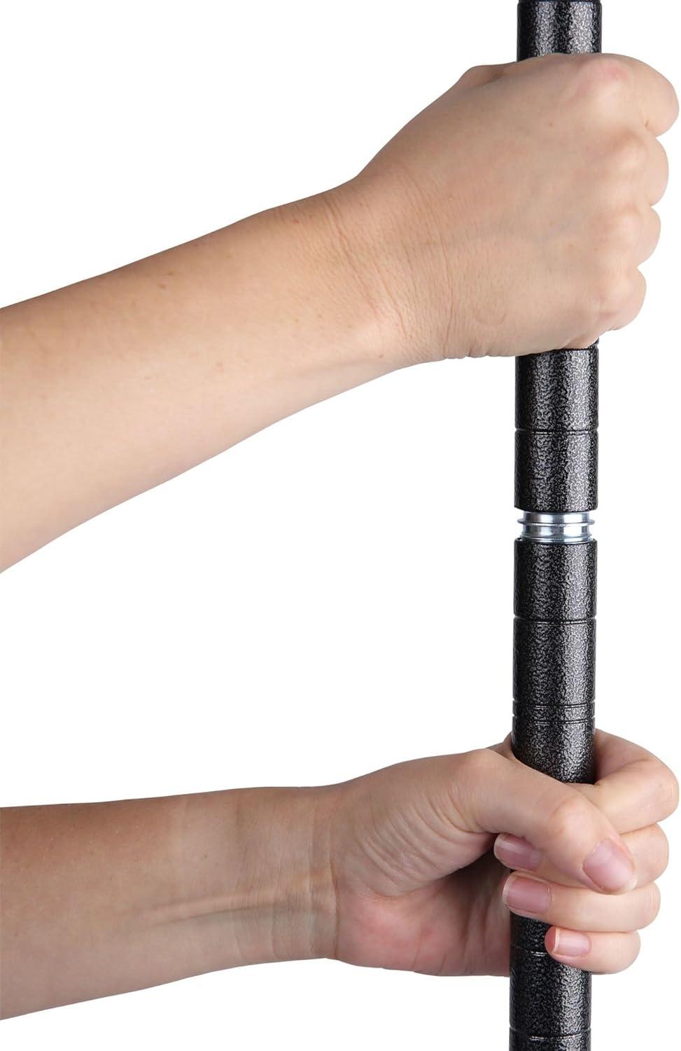 Alera All-Purpose Wire Shelving Starter Kit, Four-Shelf, 60w x 18d x 72h, Black Anthracite Plus