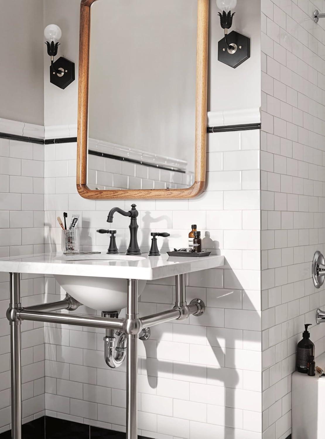 Moen Weymouth Two-Handle Widespread Bathroom Faucet Trim Kit, Valve Required