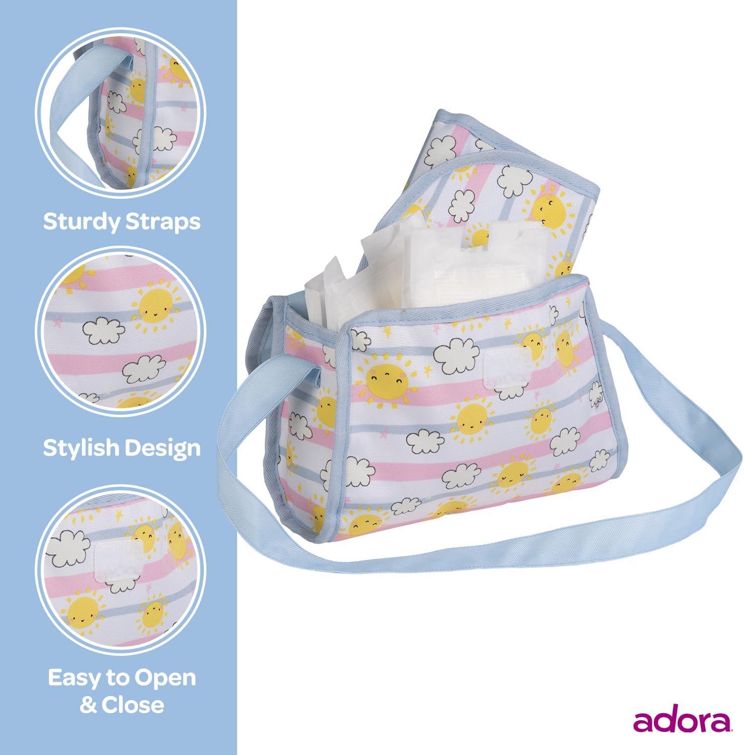 Adora Baby Doll Diaper Bag Set - Color-Changing Sunny Days