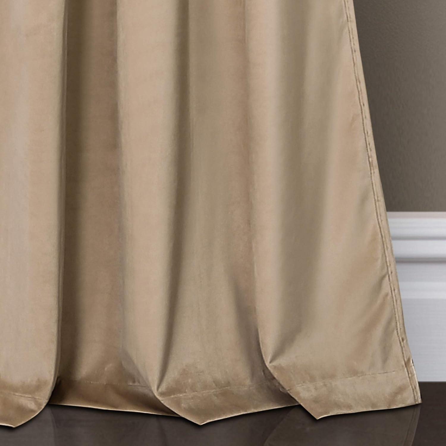 Lush Decor Prima Polyester Room Darkening Curtain Pair (Set of 2)