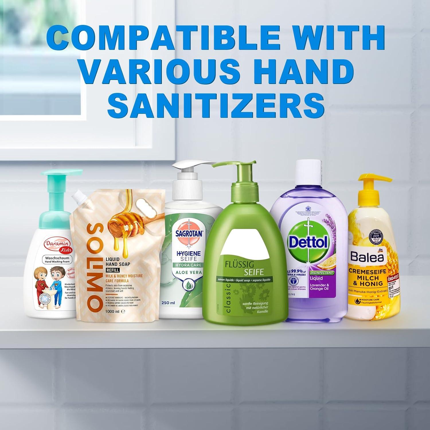 Automatic Liquid Soap Dispenser,380ml Wall Mount Touchless 4 Gear Adjustable Electric Liquid Soap Dispenser,USB Rechargeable with Sensor for Bathroom,Kitchen,Office