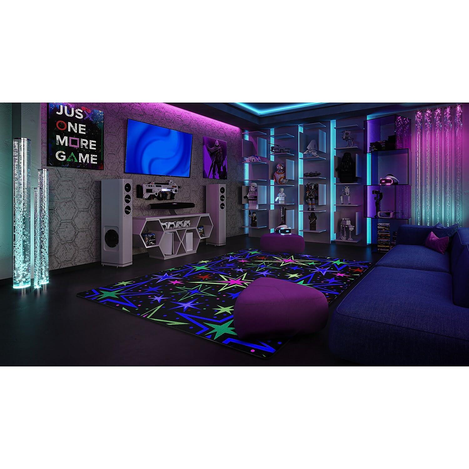 Joy Carpets Kapow Fluorescent Area Rug