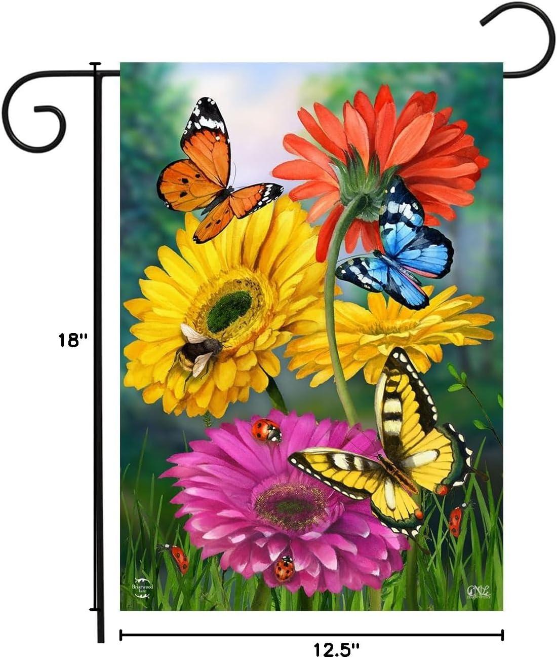 Briarwood Lane Garden Flag 12x18 For Outdoor White Magnolias Spring For Spring Garden Flag Flags For Outside