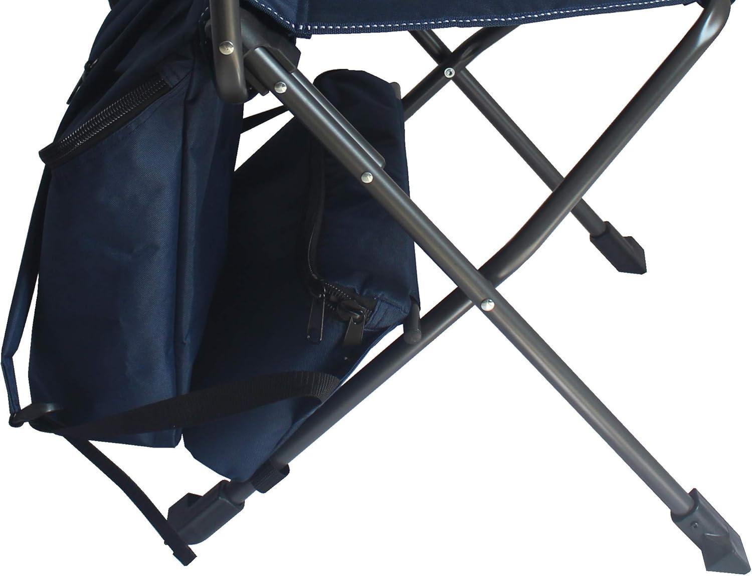 Zenithen Folding Backpack Outdoor Chair, Dark Blue