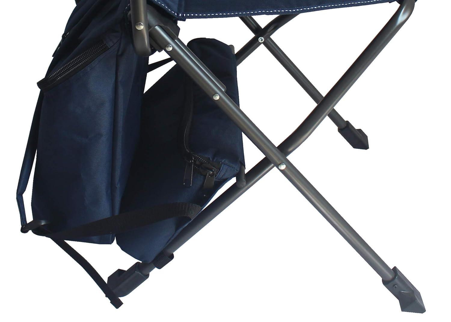 Zenithen Folding Backpack Outdoor Chair, Dark Blue