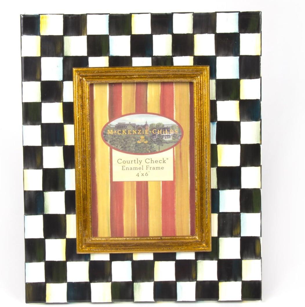 Classic Black and Gold Trim 4x6 Tabletop Photo Frame
