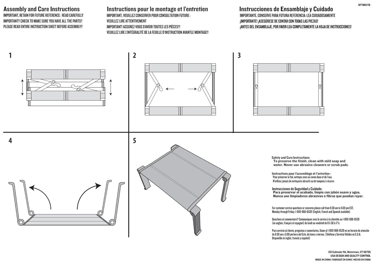 Rectangular Outdoor Folding Side Table