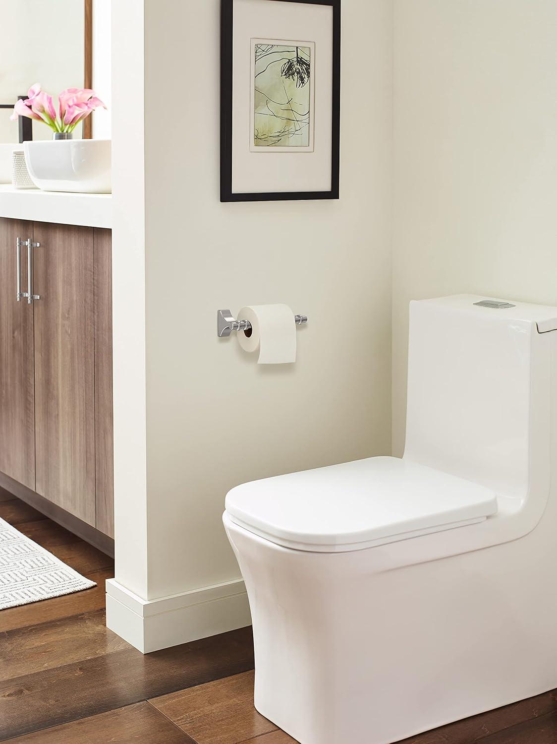 Amerock Davenport Chrome Pivoting Double Post Toilet Paper Holder