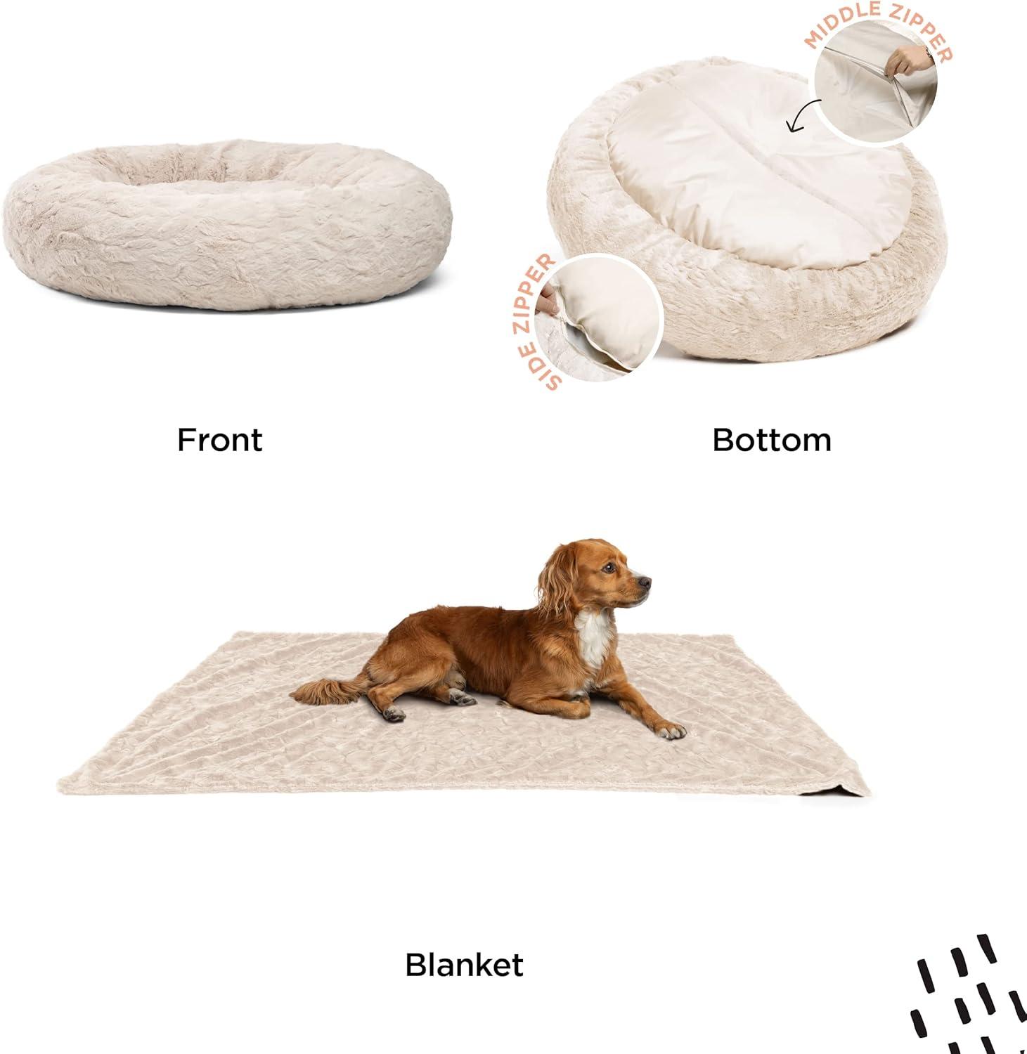 Best Friends By Sheri Best Friends by Sheri Bundle The Original Calming Lux Donut Cuddler Pet Bed/Throw