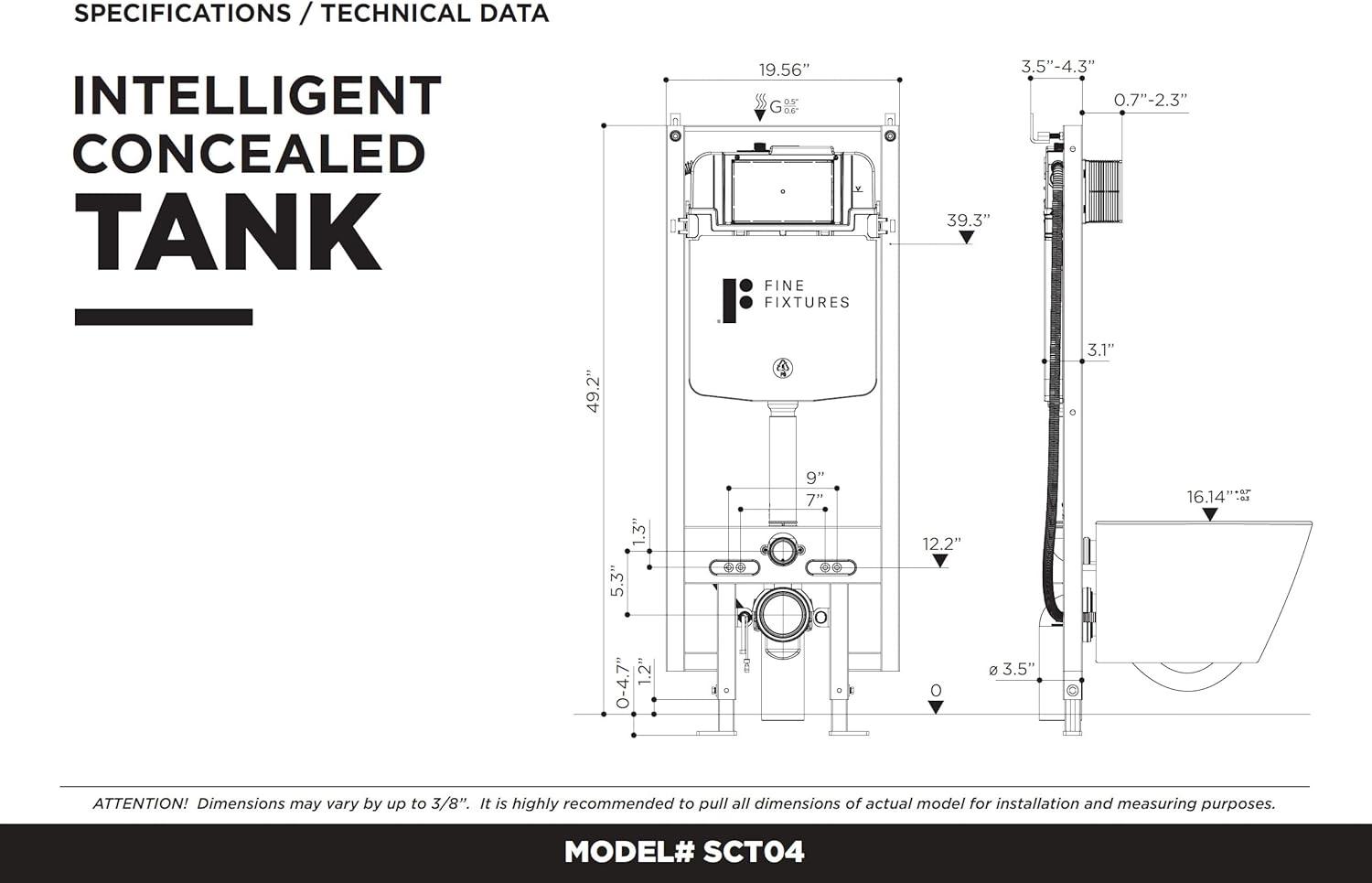 Smart Wall Mounted Toilet and Bidet