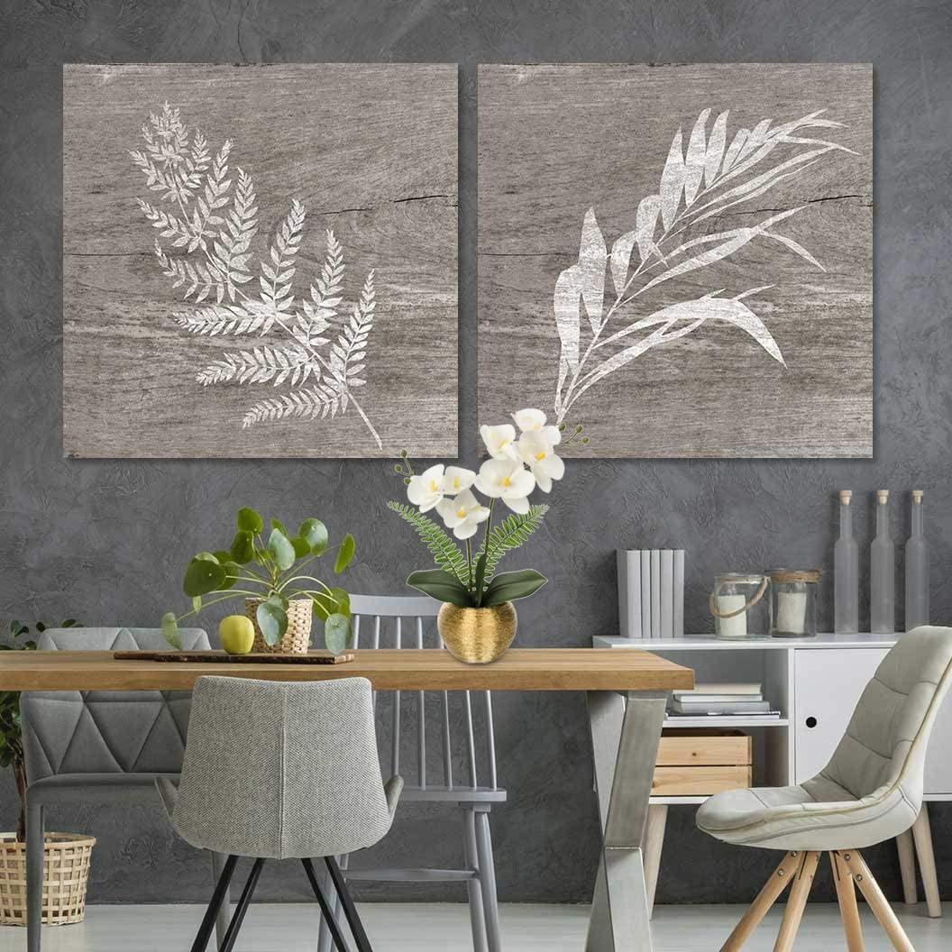 Briful Orchids Artificial Flowers 13'' Fake Orchid Flowers in Gold Ceramic Vase Silk Phalaenopsis White Orchid Flowers for Home Office Wedding Party Table Centerpiece Decor