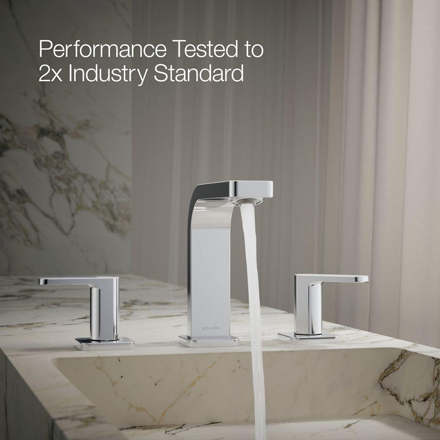 Parallel™Widespread Bathroom Faucet, 3-Hole Two Lever Handle Bathroom Sink Faucet, 1.2 GPM