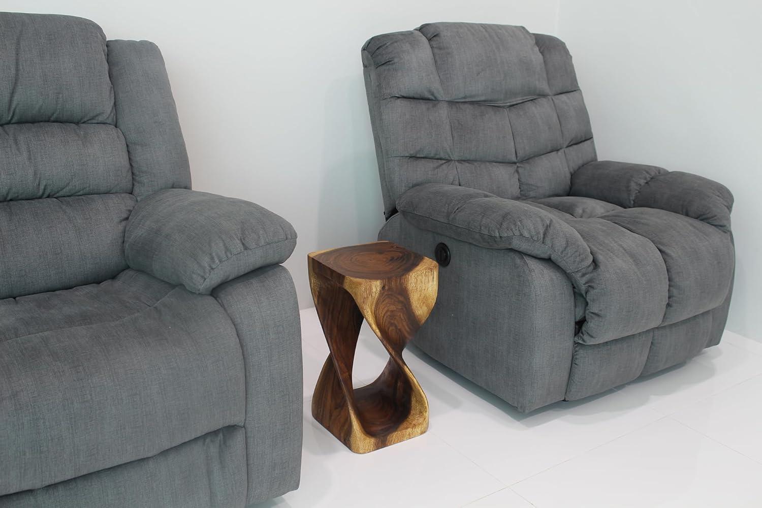 Haussmann ® Original Wood Twist Stool 10 X 10 X 16 In High Walnut Oil - 10" x 10" x 16"