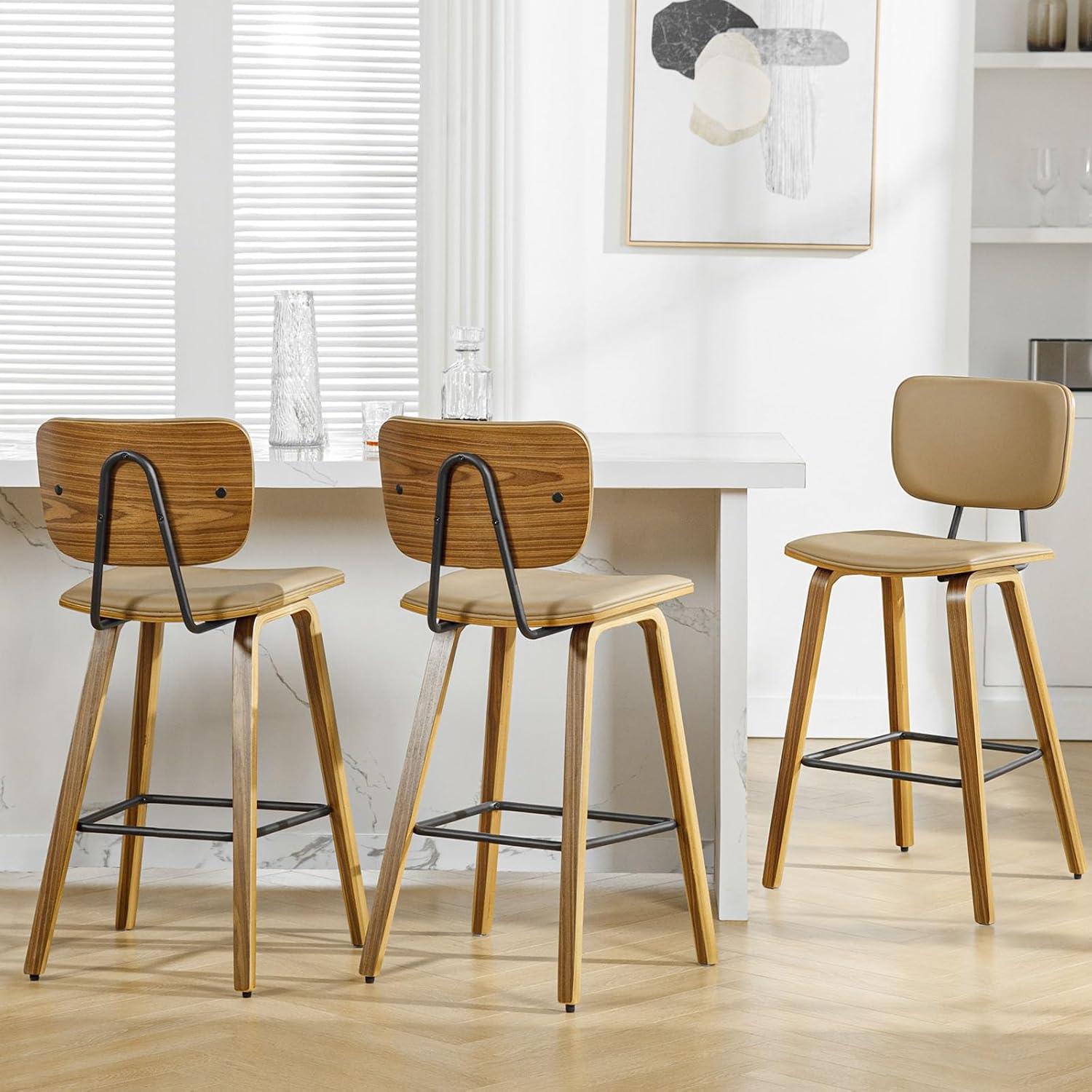 26" Upholstered Counter Height Bar Stools