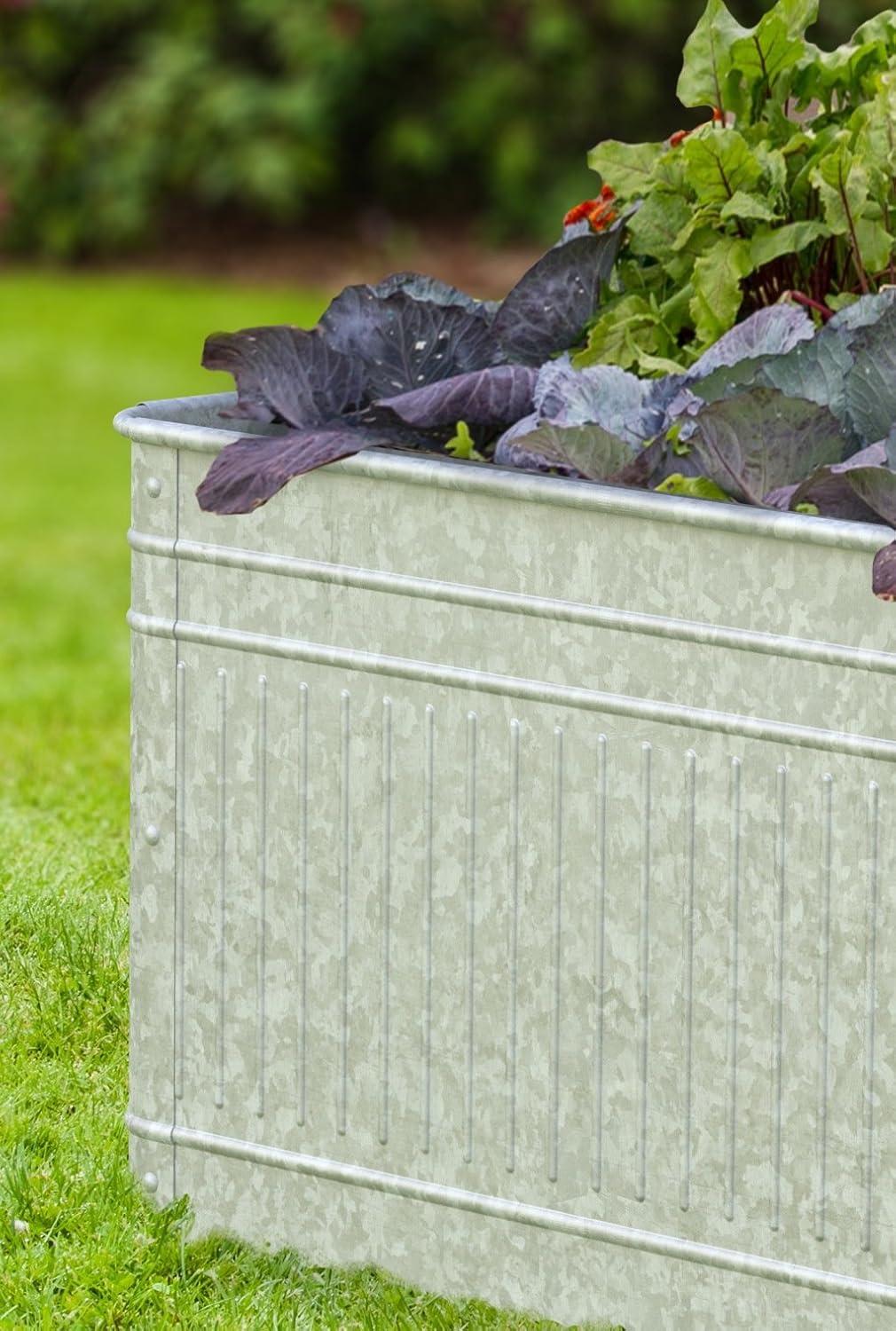 Wension Vintage Square Raised Garden Bed Planter