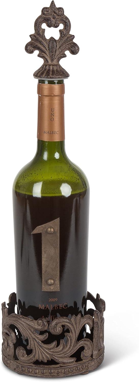 GG Collection Acanthus Wine Bottle Holder and Stopper