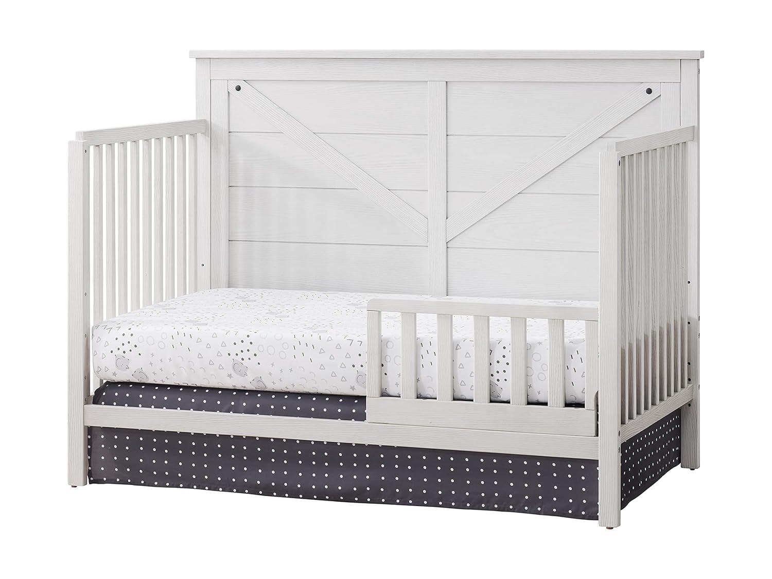 Barn White Solid Wood Toddler Bed Guard Rail