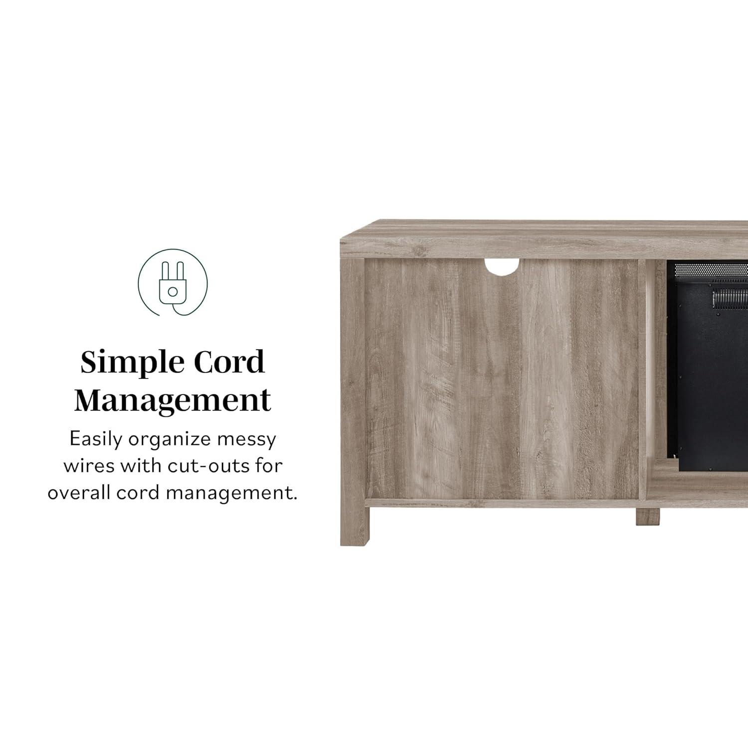 Tansey 70" Media Console with Electric Fireplace