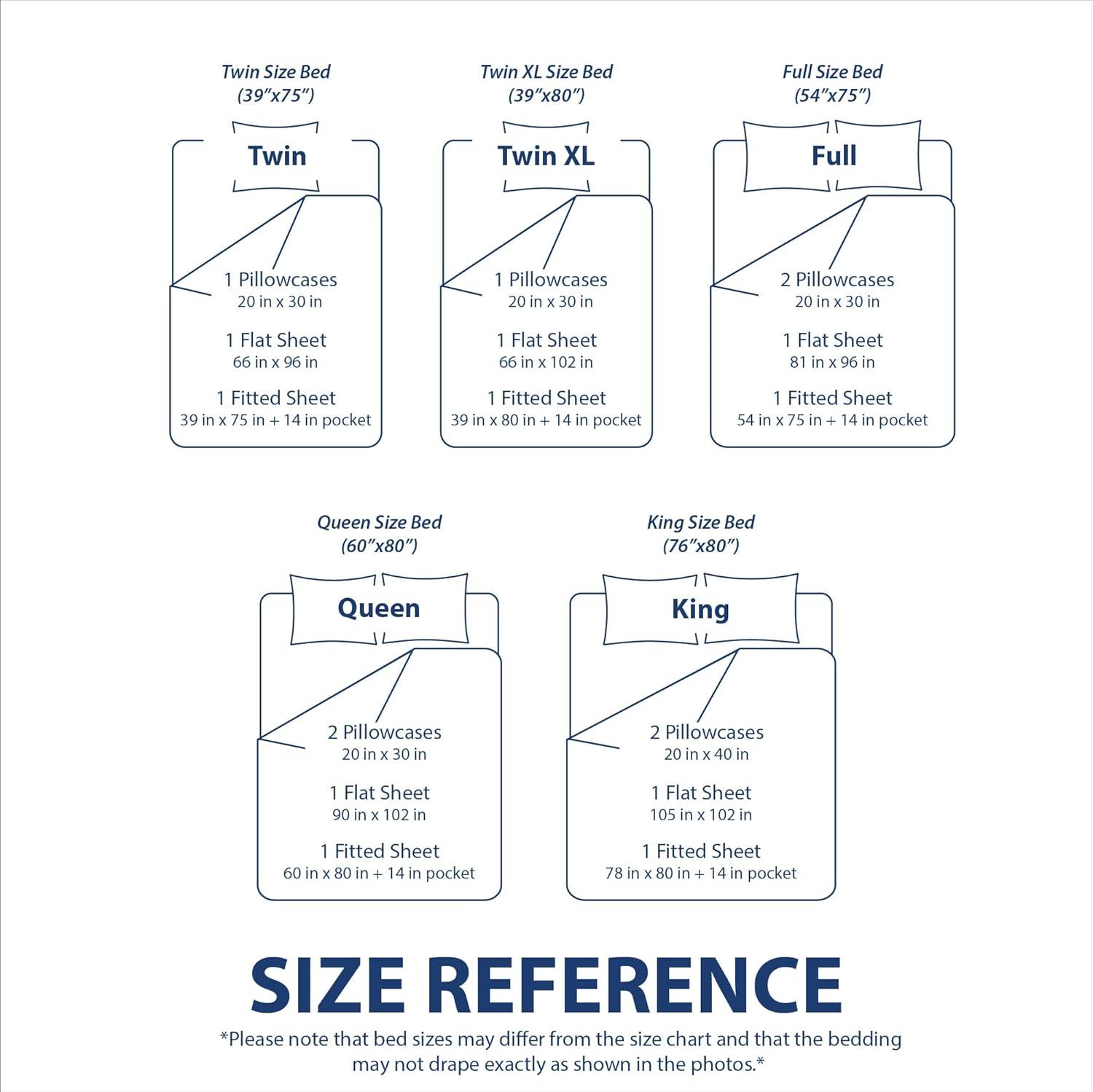Cathay Home, Inc 1800 Series Smart Storage Pocket Microfiber Sheet Set