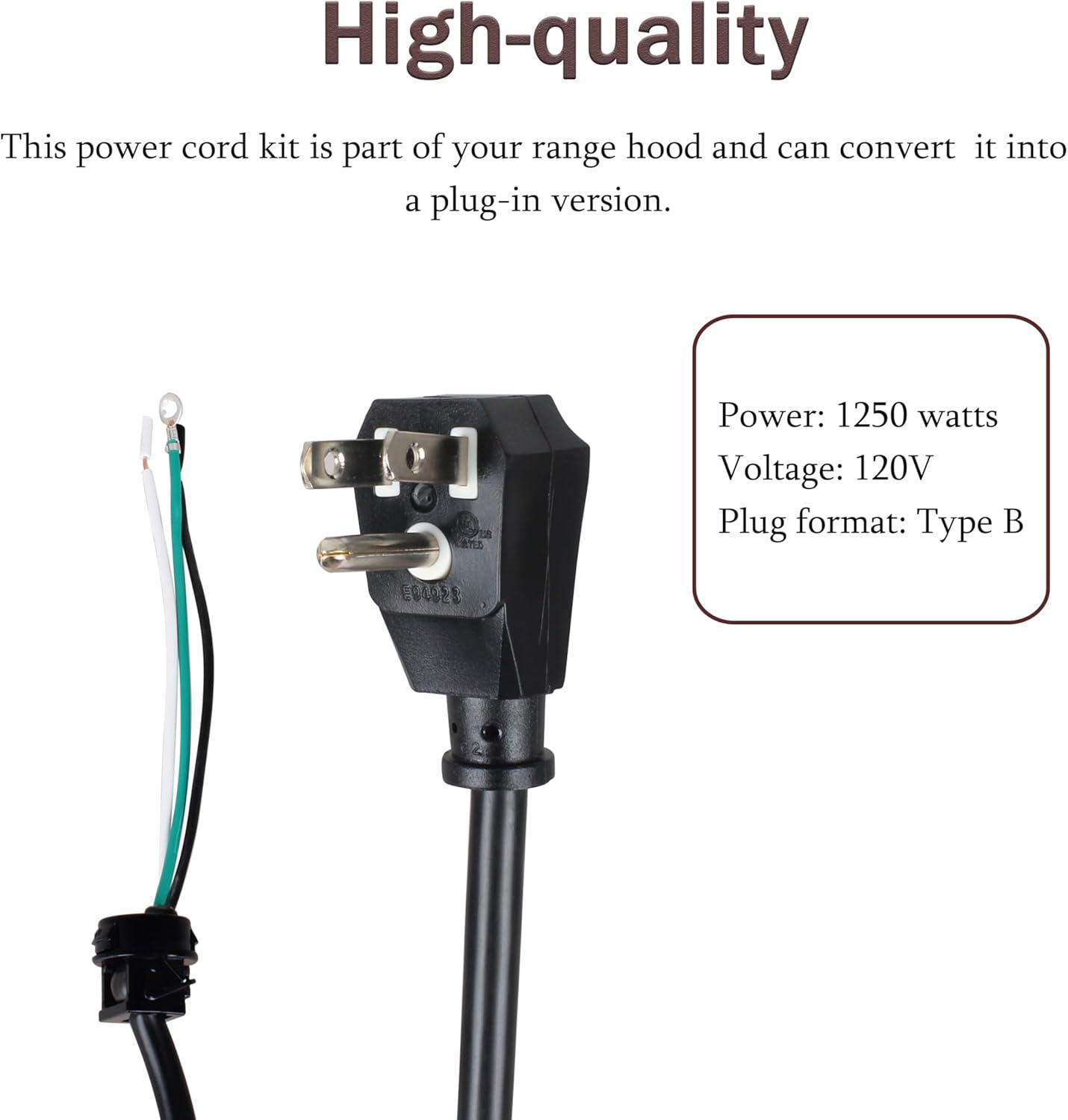 Broan NuTone Range Hood Power Cord