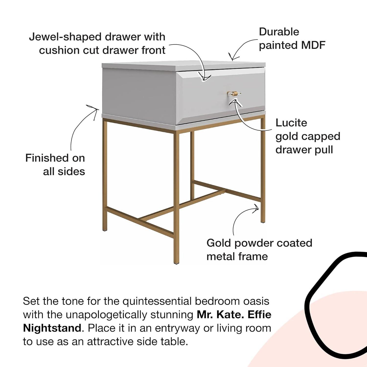 Effie 1-Drawer Nightstand