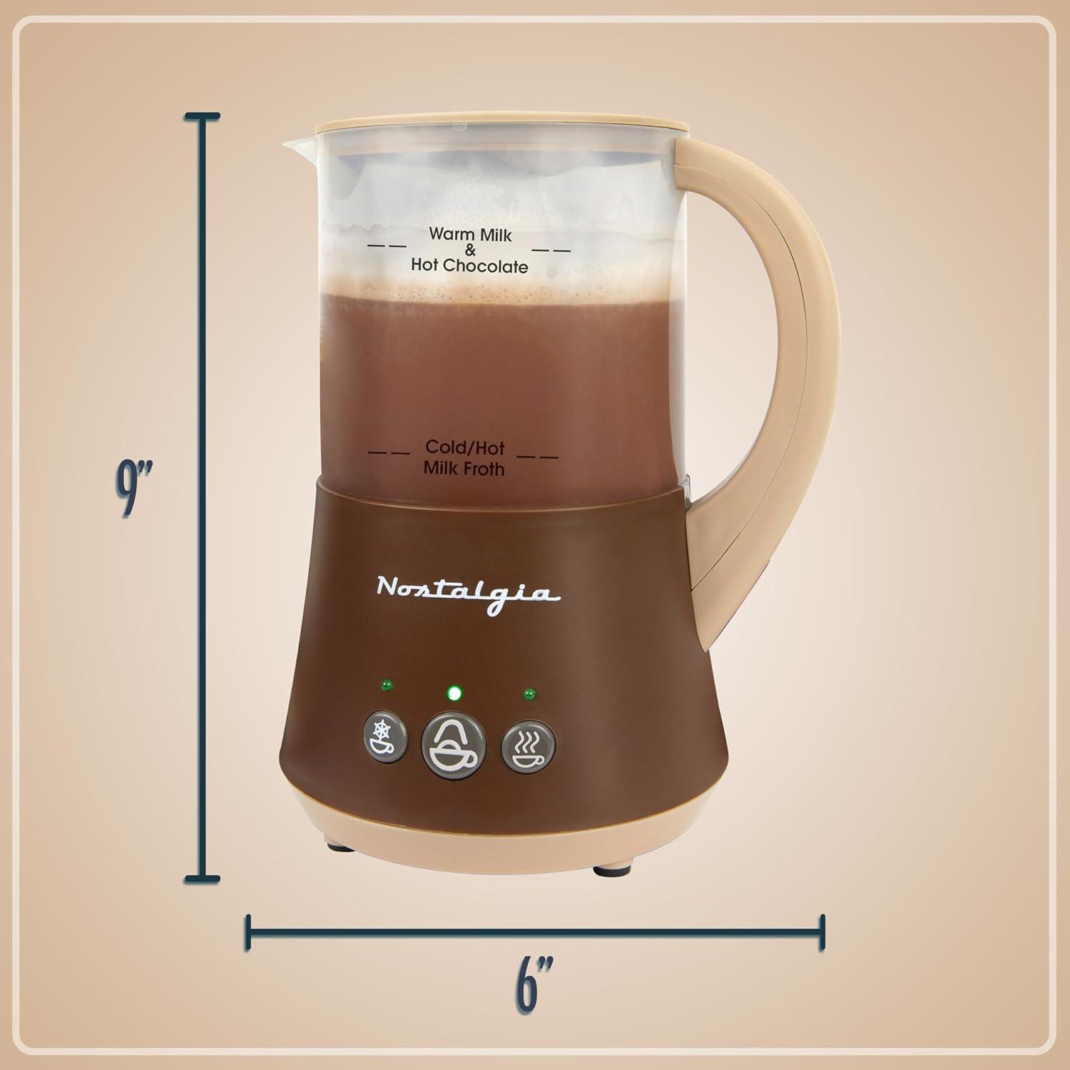 Nostalgia Nostalgia FHCM4BR Frother & Hot Chocolate Maker