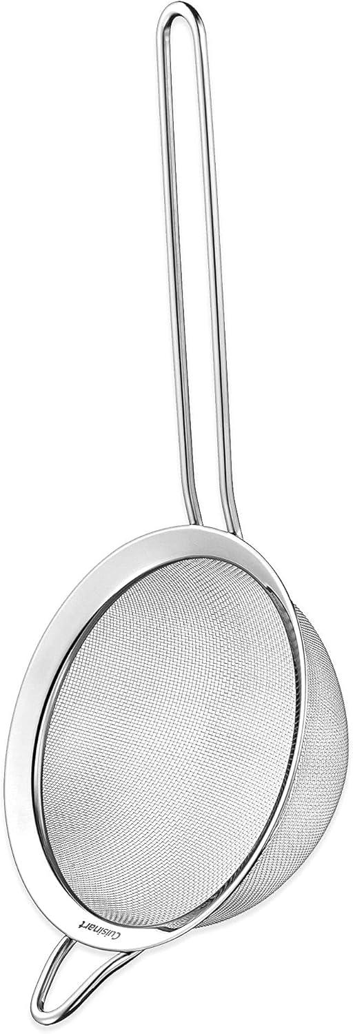Cuisinart 3 Piece Stainless Steel Mesh Strainer Set for for Sifting, Straining and Draining Vegetables, Pastas, Flour, Tea