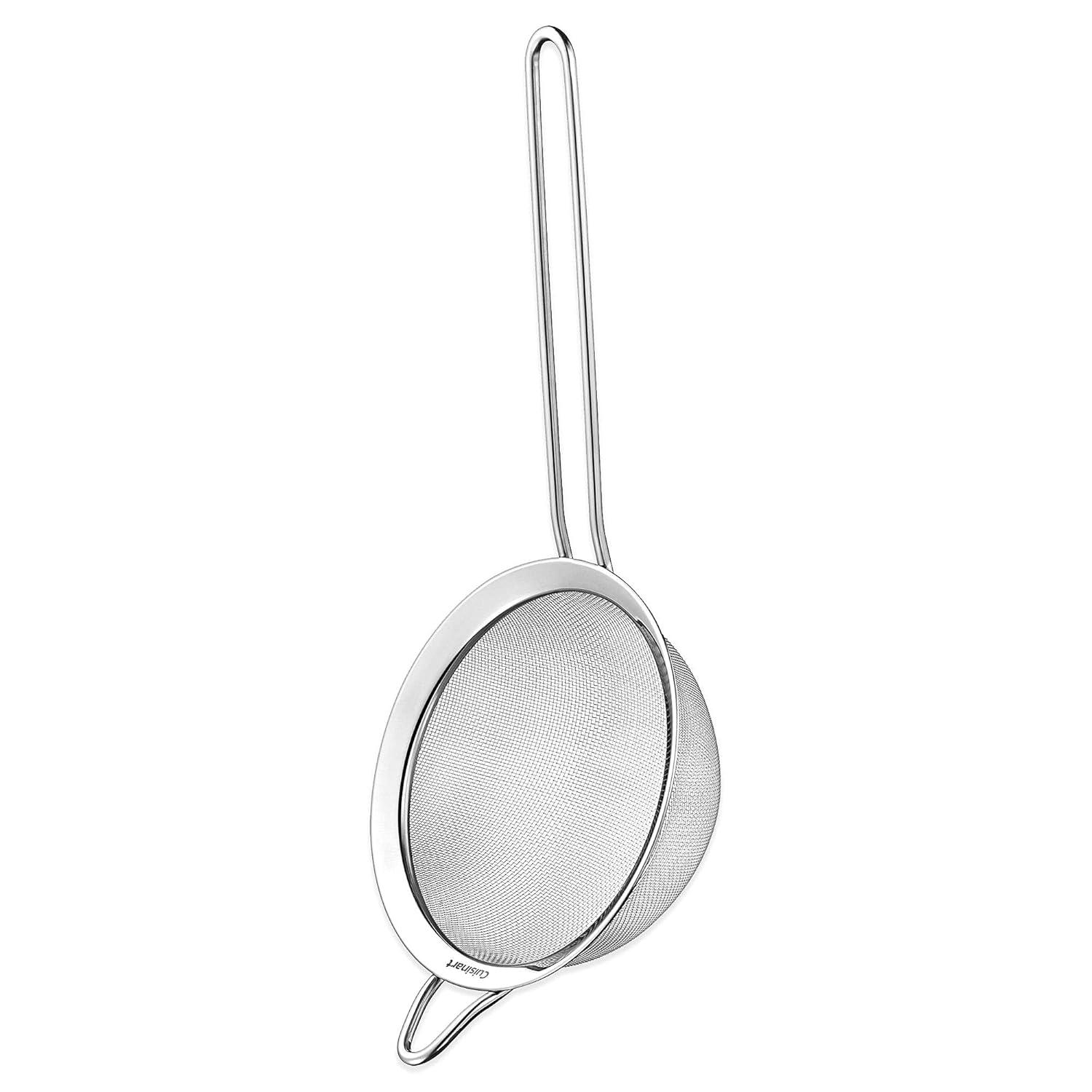 Cuisinart 3 Piece Stainless Steel Mesh Strainer Set for for Sifting, Straining and Draining Vegetables, Pastas, Flour, Tea