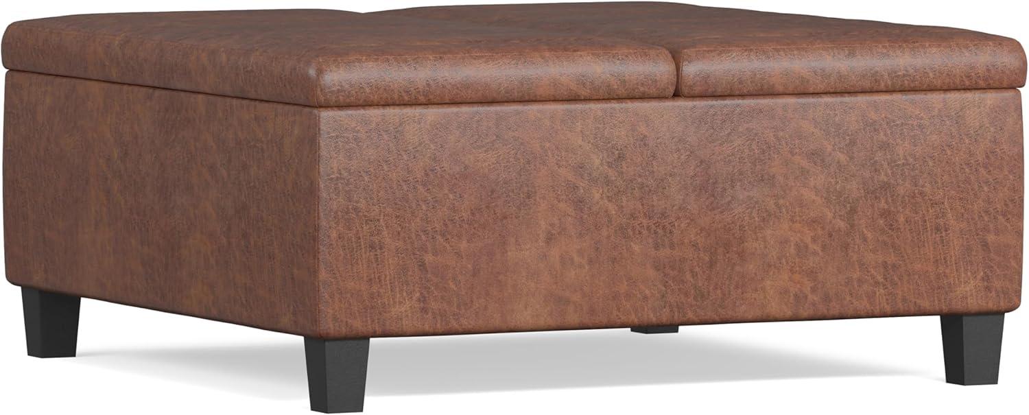 Simpli Home Ellis Coffee Table Storage Ottoman