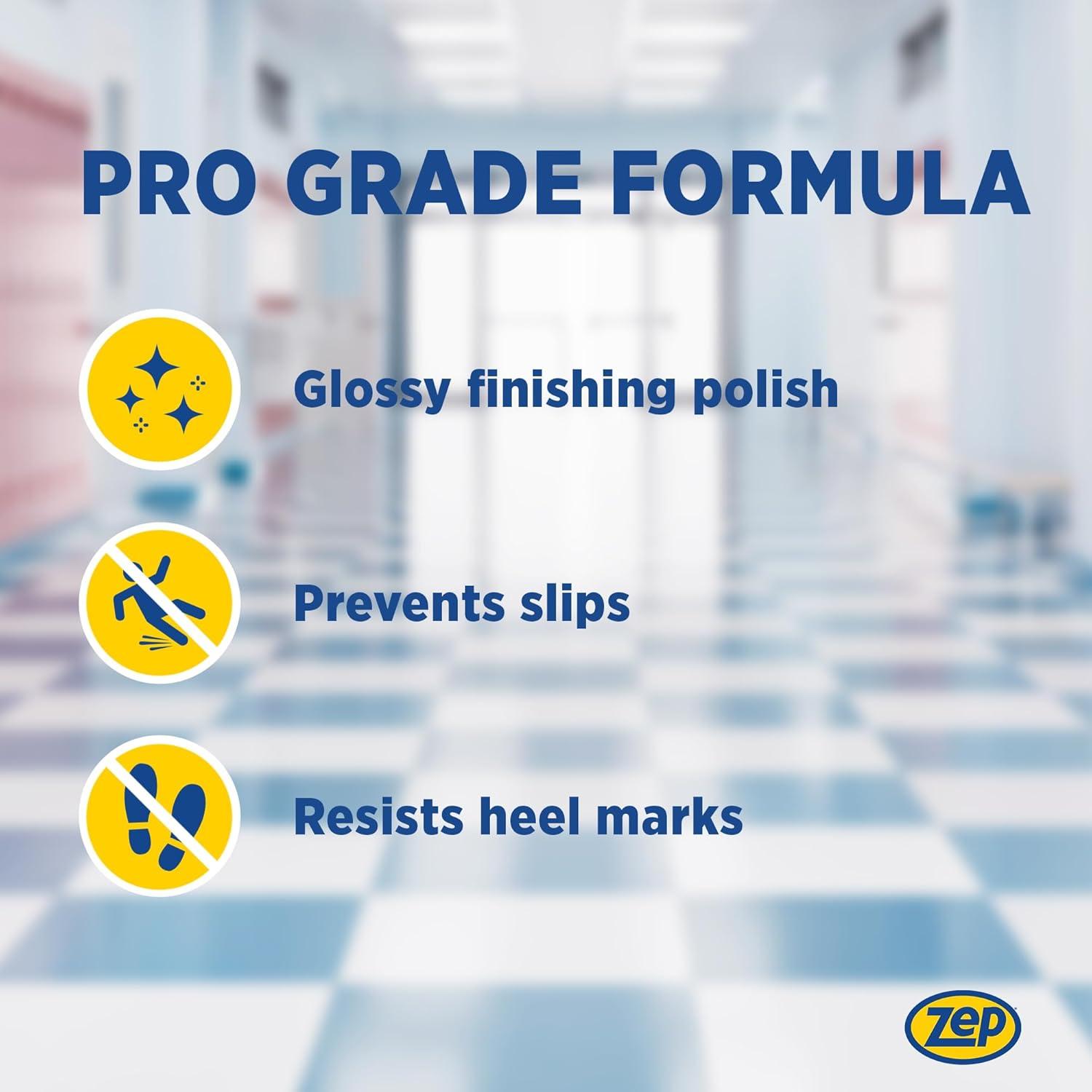 ZEP Zep Wet-Look Floor Polish – Enhances Hard Floor Appearance –- 5 gal (1 Pail)