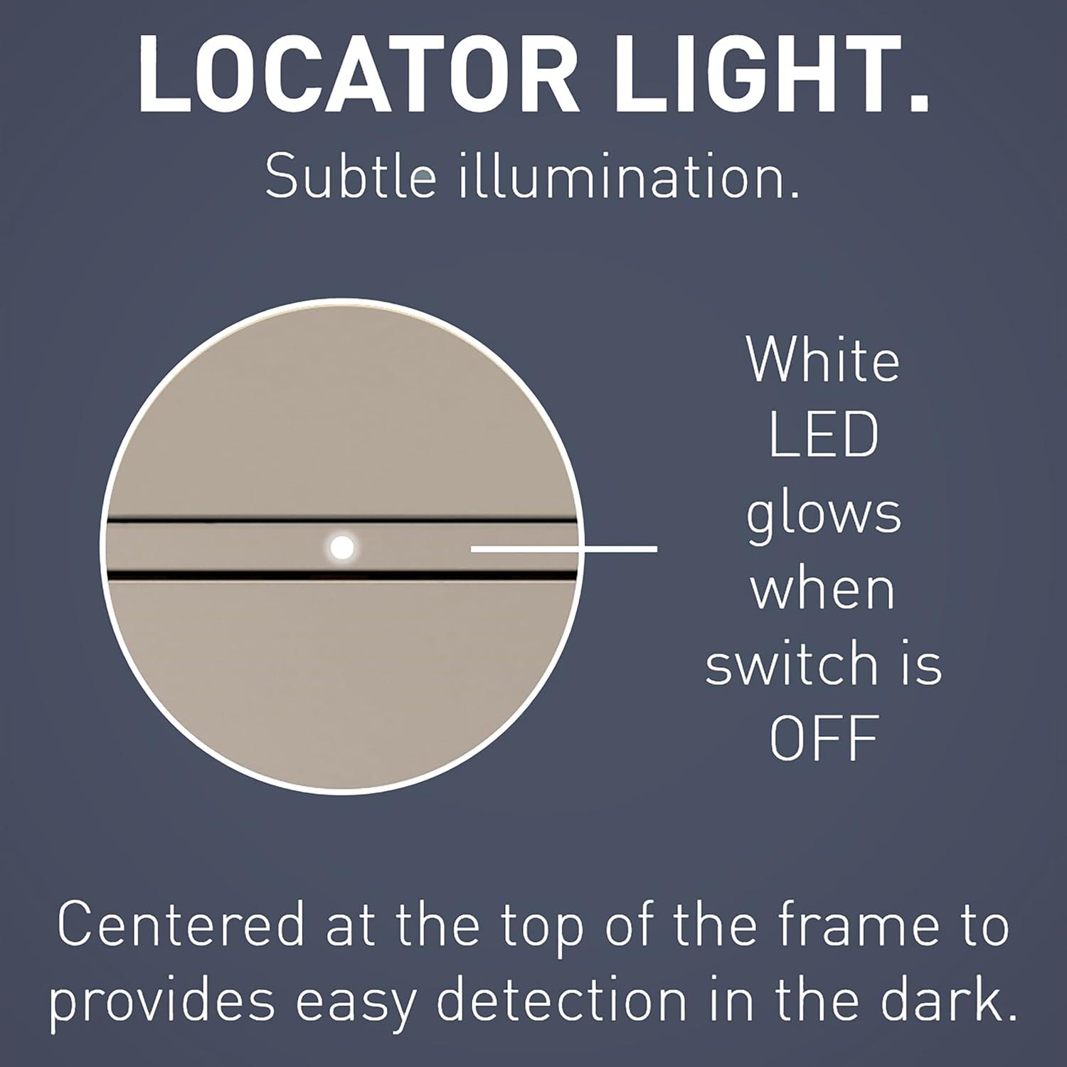 Legrand RHCL453PNICCV4 Pass & Seymour LED Dimmer, 3-Way, Single-Pole, Nickel, 450-Watt - Quantity 1