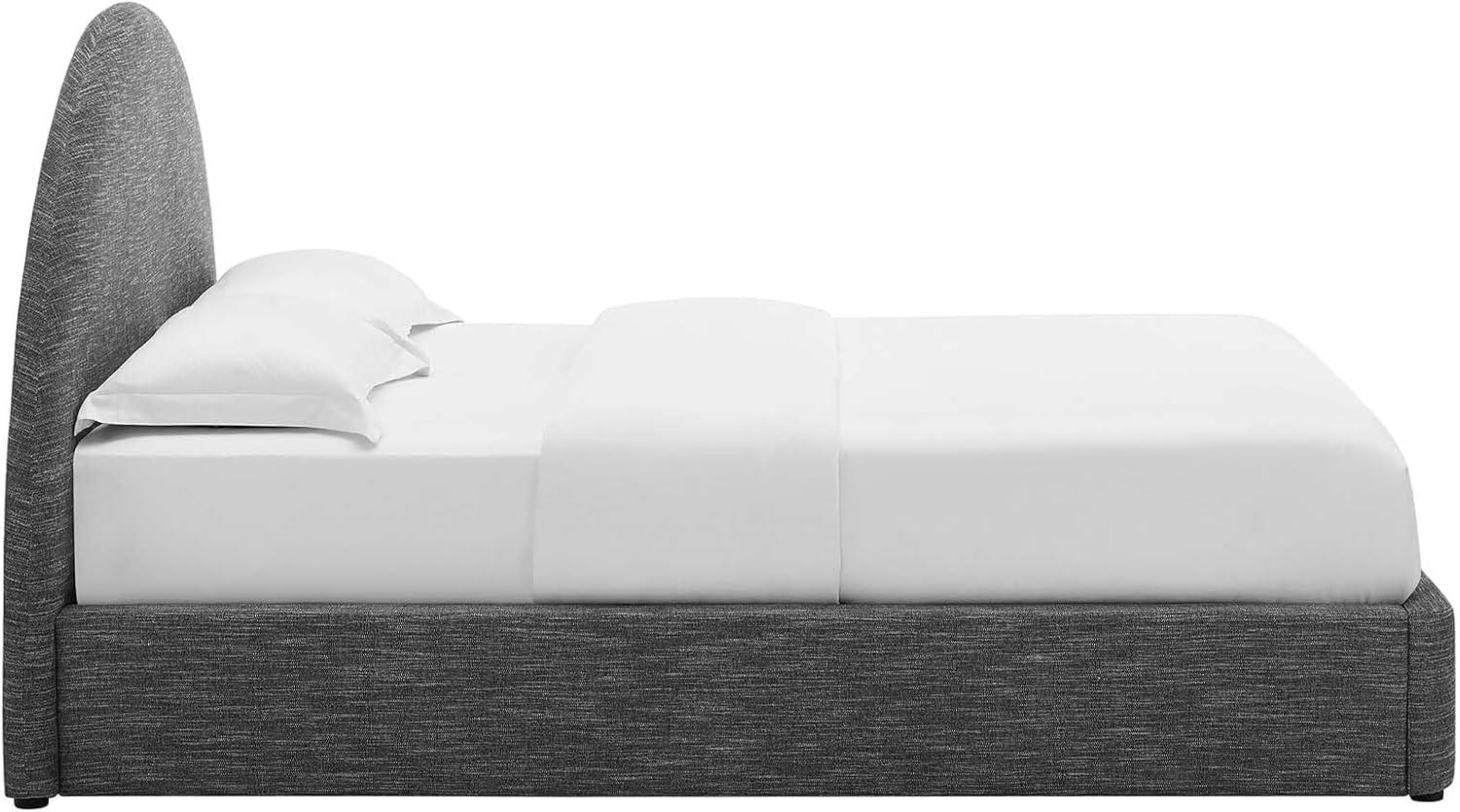Modway Resort Performance Velvet Arched Round Platform Bed